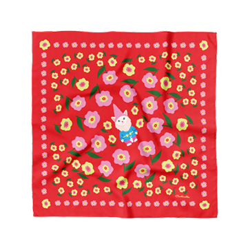 Centinelle Cat Garden Gnome Cotton silk bandana handkerchief 
